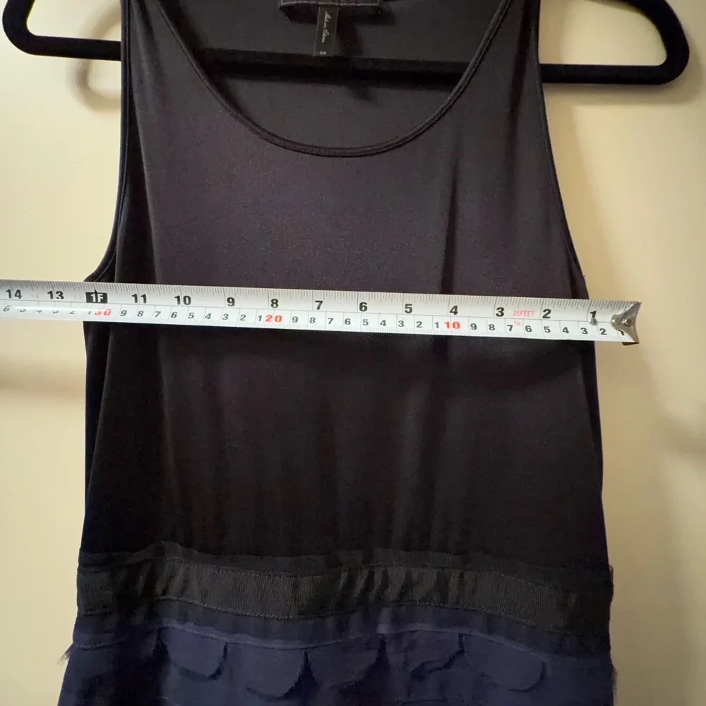 BCBGMaxAzria South‎ Pacific Silk Tiered Scalloped Dress - Picture 7 of 9